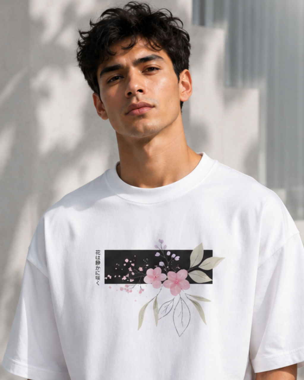 Bloom In Silence - Premium Oversized Tee