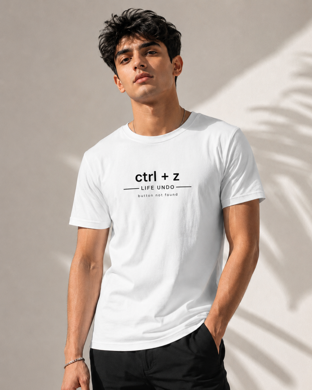 ctrl+Z Life Undo - Premium Regular Fit Tee