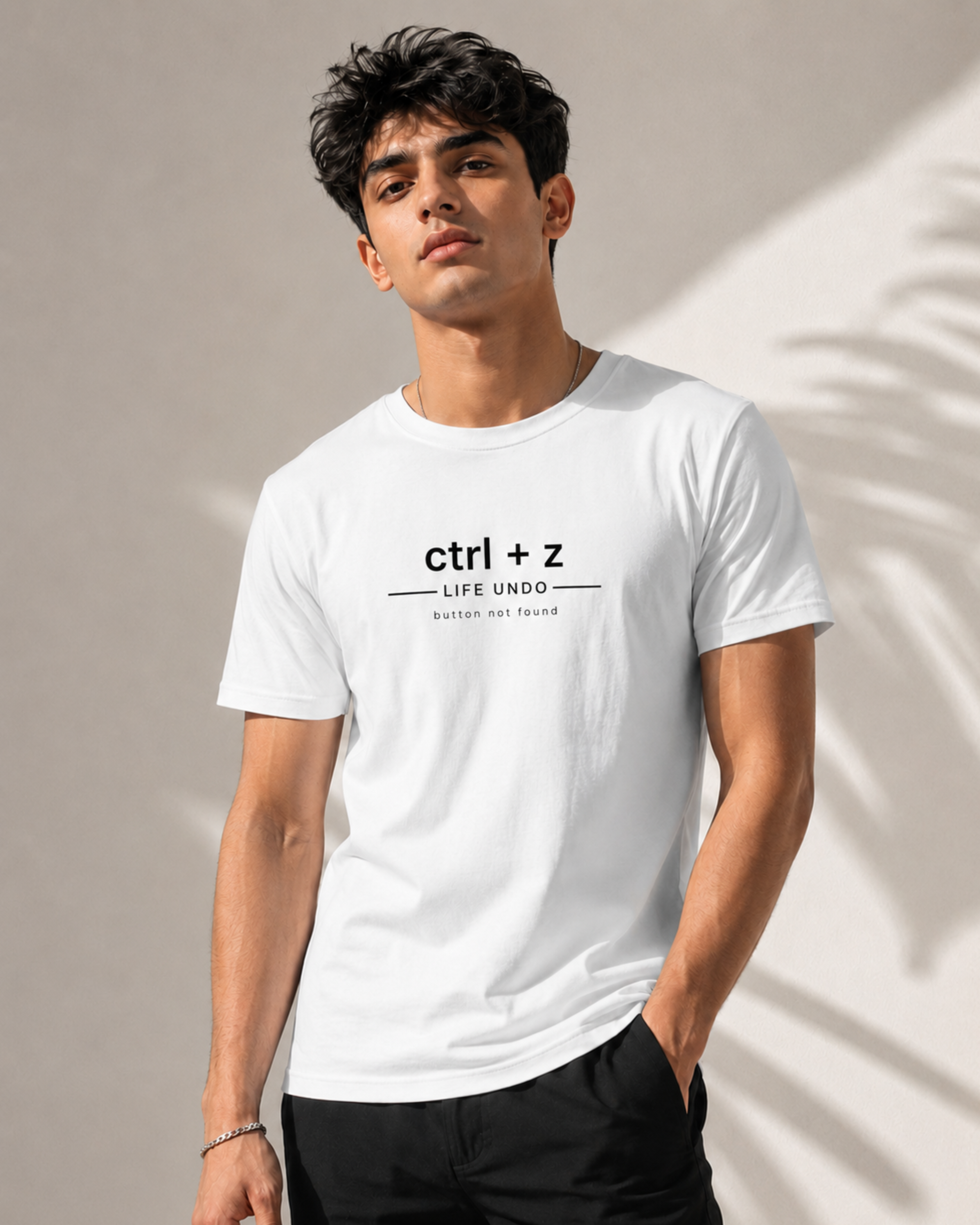 ctrl+Z Life Undo - Premium Regular Fit Tee