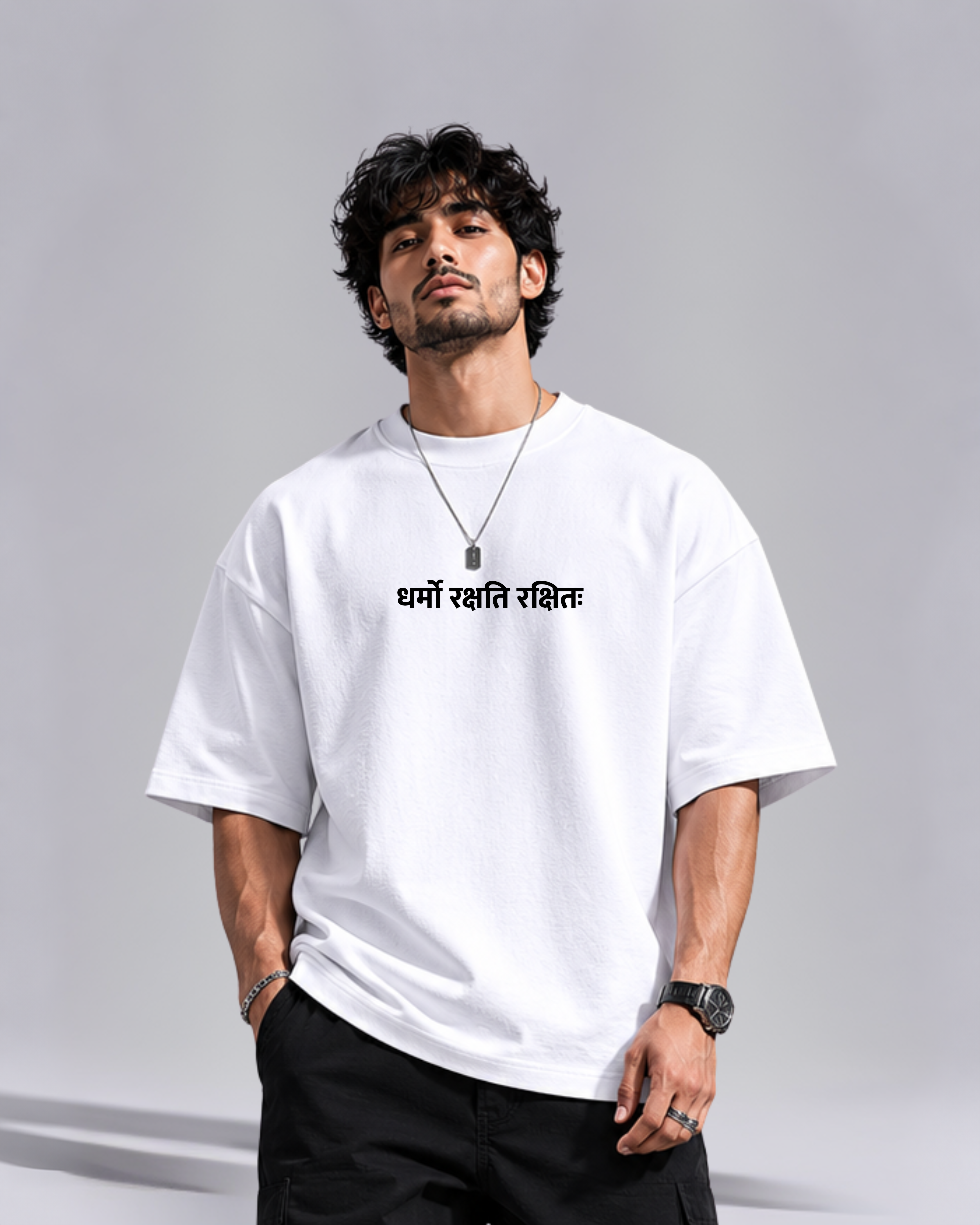 Stand For Dharma — Premium Oversized Tee