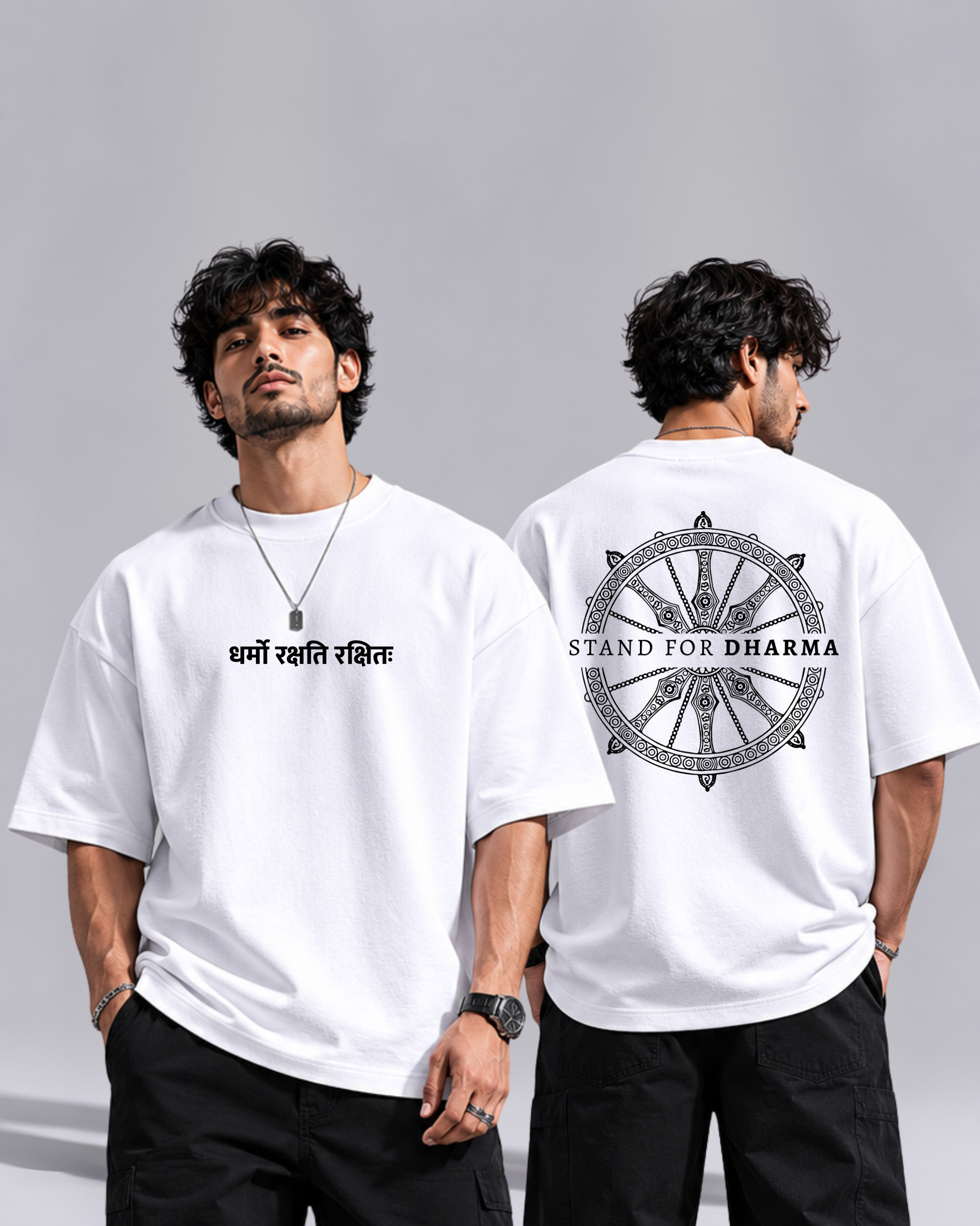 Stand For Dharma — Premium Oversized Tee