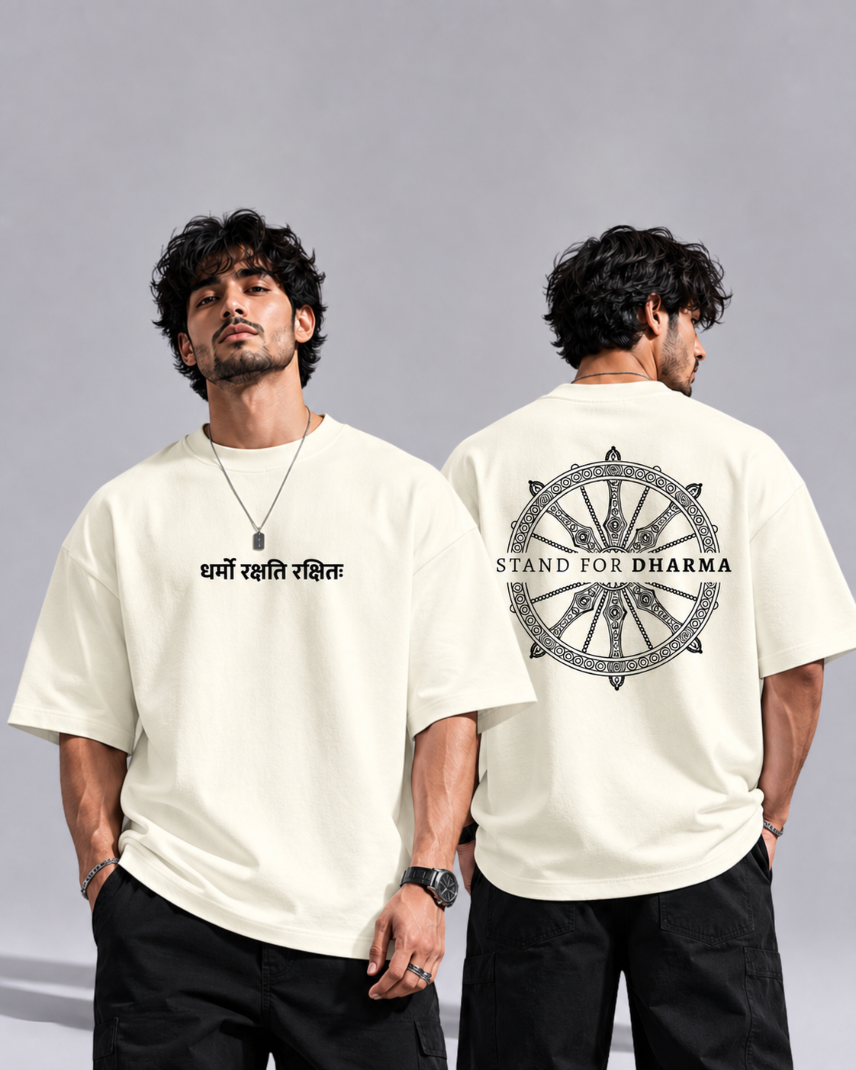 Stand For Dharma — Premium Oversized Tee