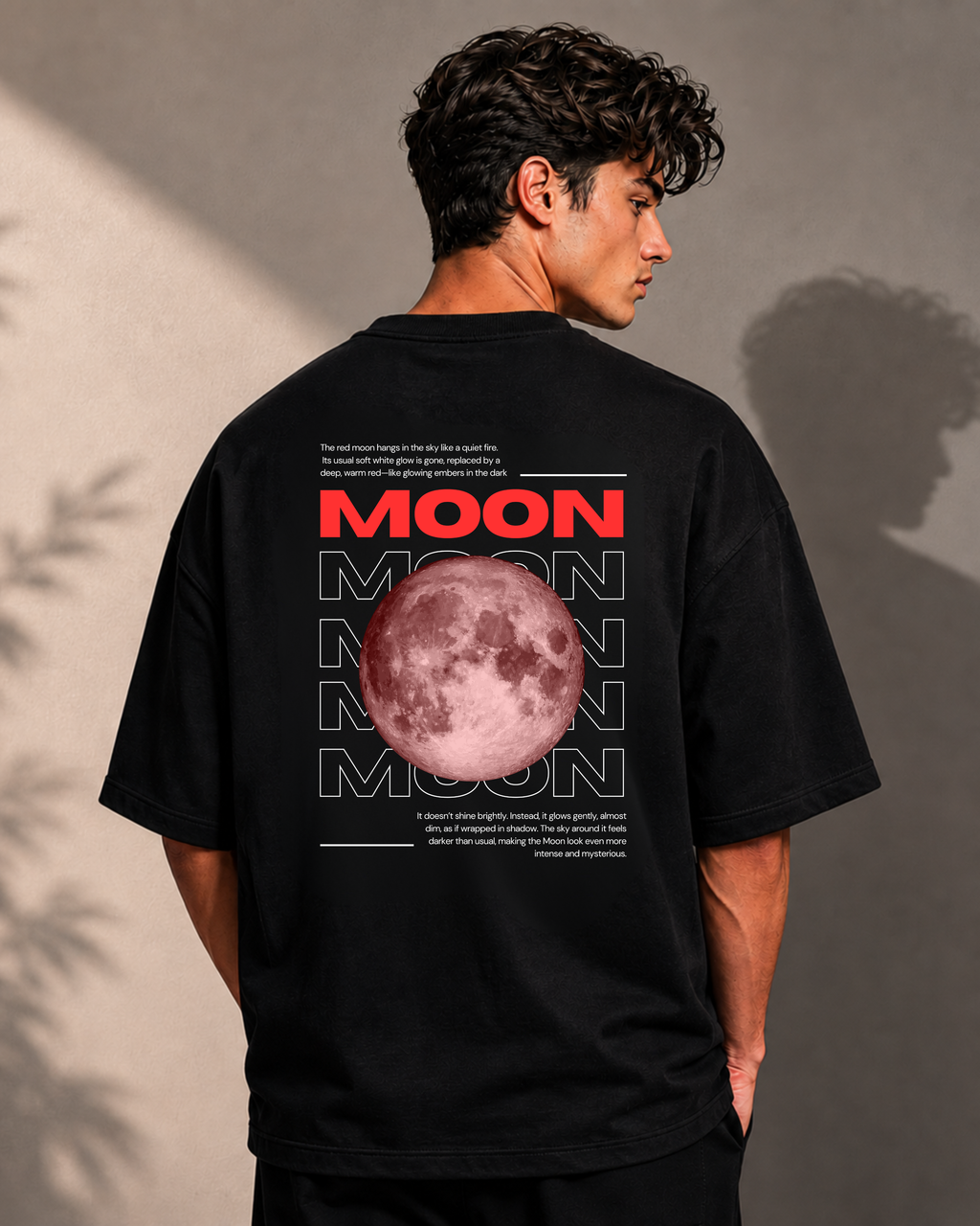 Red Moon —  Premium Oversized Tee