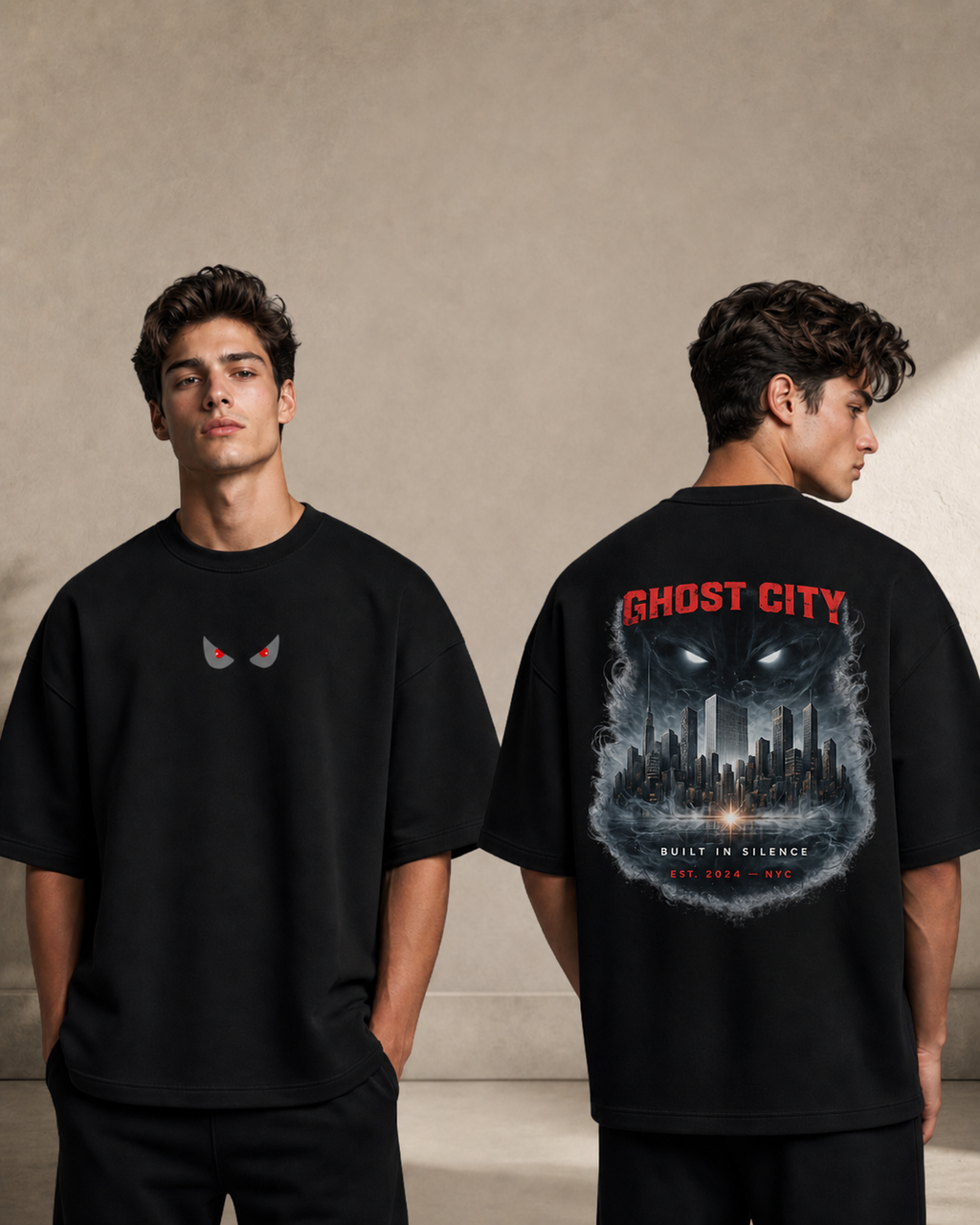 Ghost City: Built in Silence Premium Oversized Tee