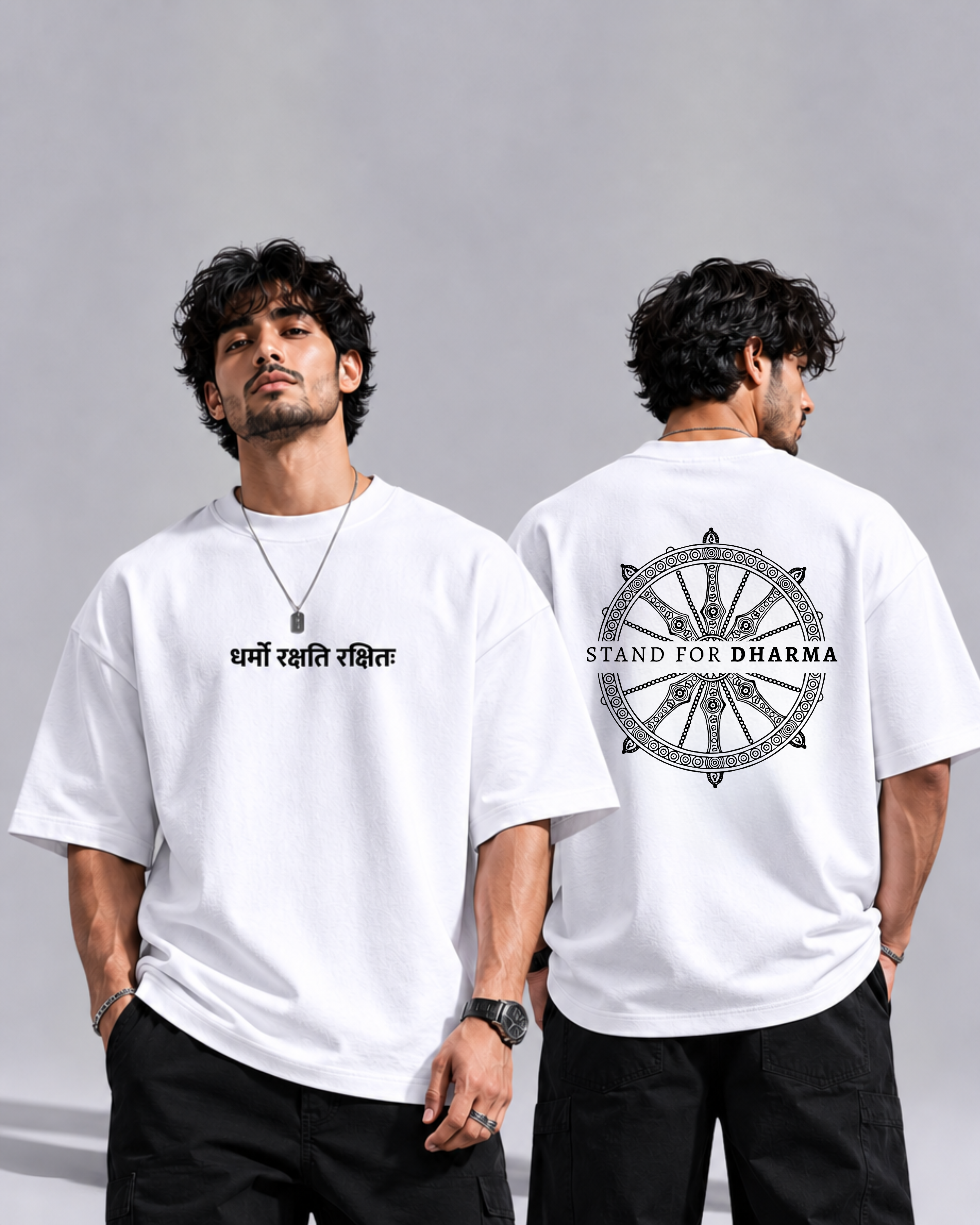 Stand For Dharma — Premium Oversized Tee