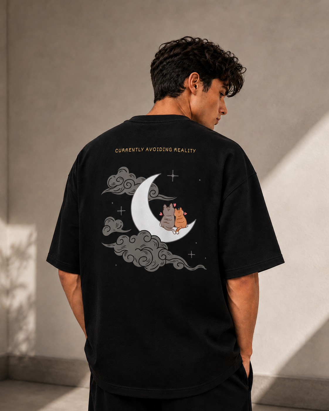 Currently Avoiding Reality – Premium Oversized Tee