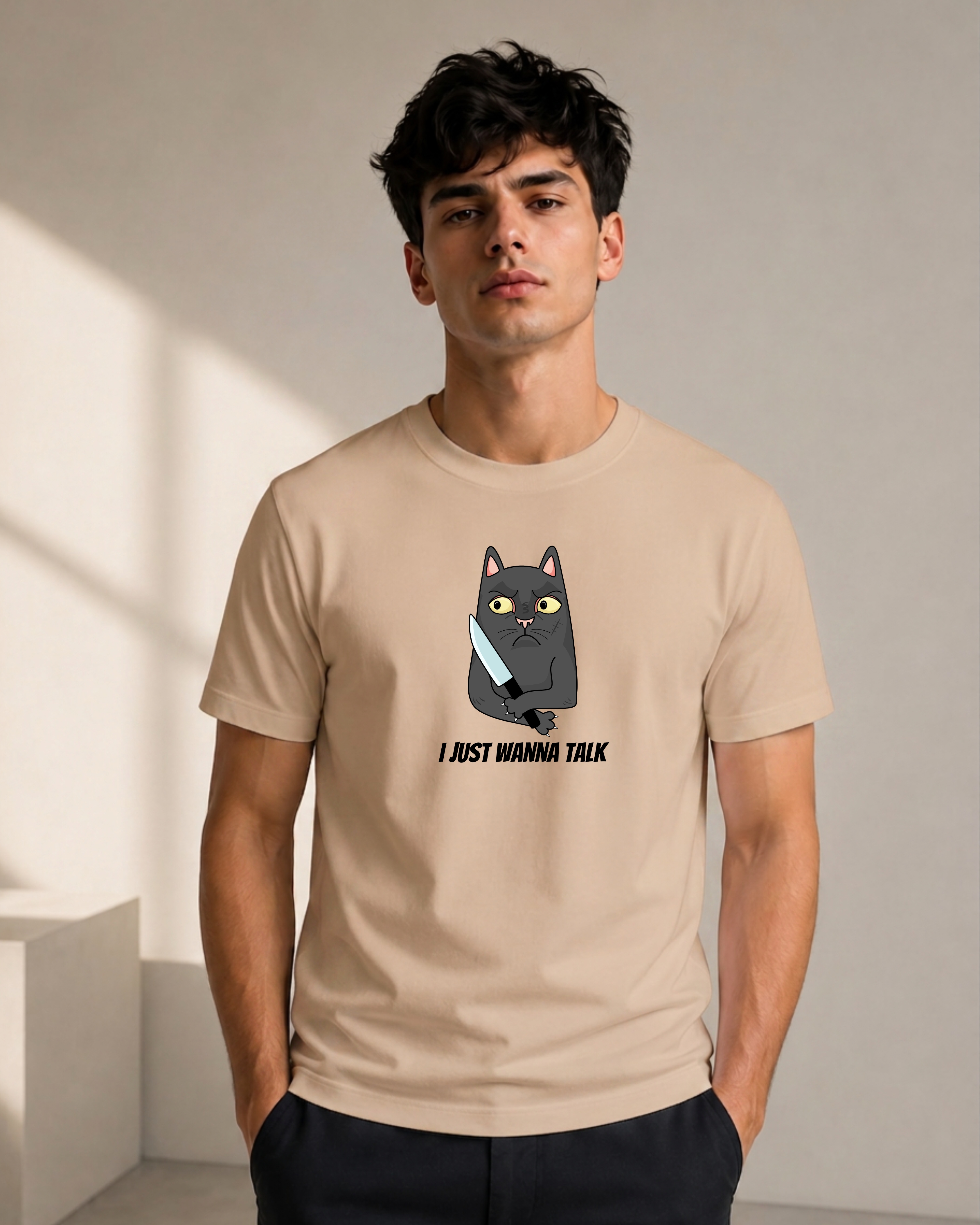 Just Wanna Talk - Premium Regular Fit Tee