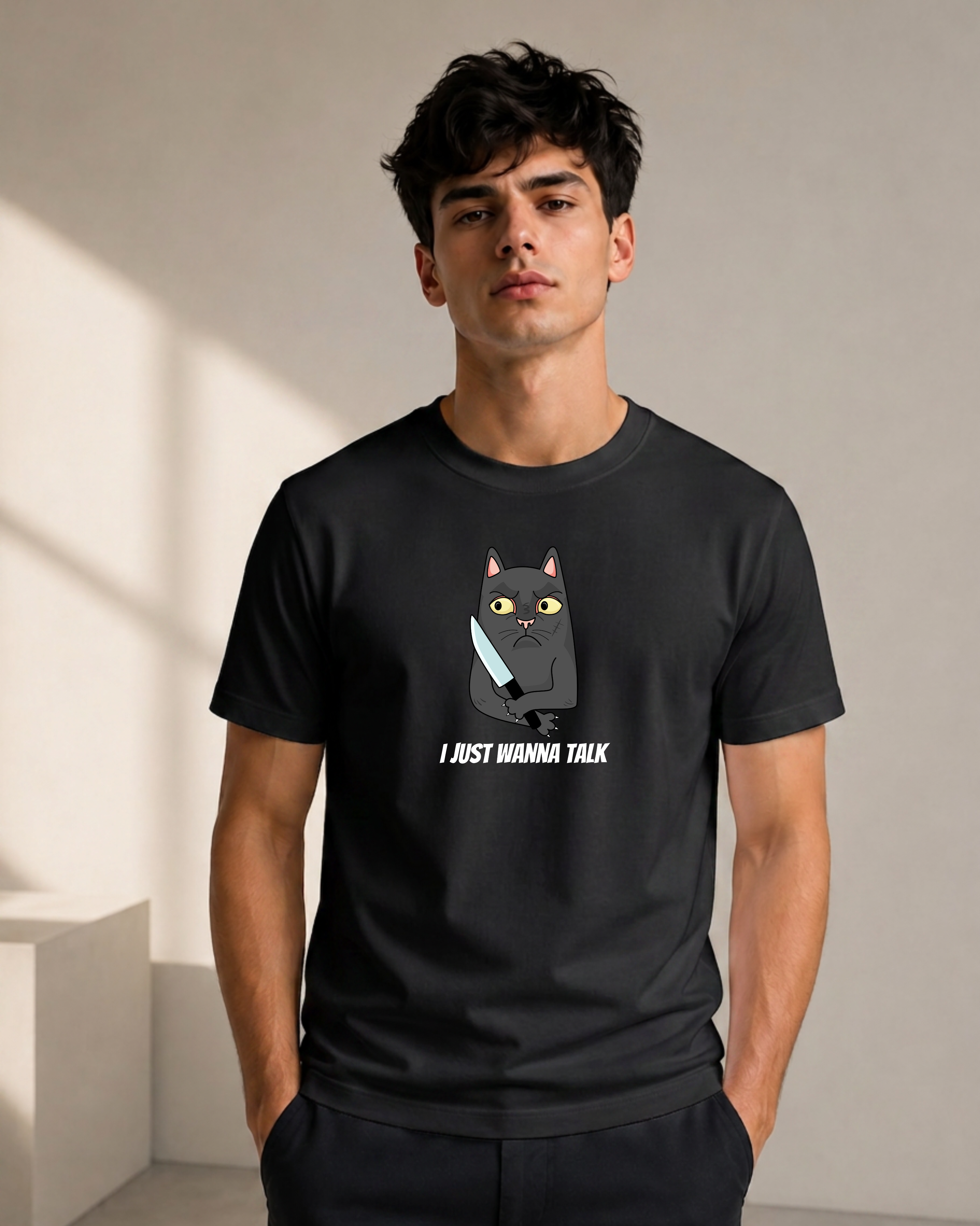 Just Wanna Talk - Premium Regular Fit Tee