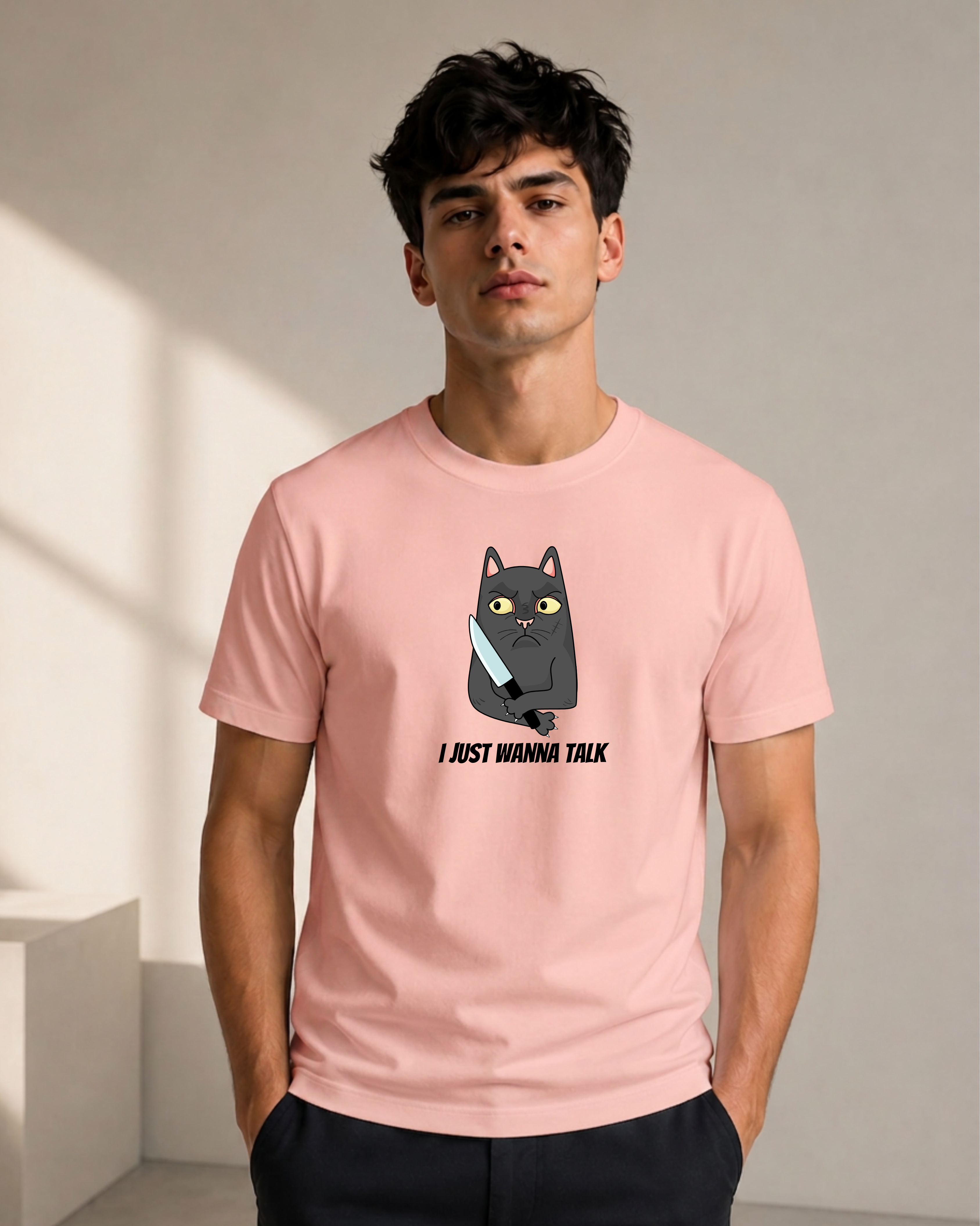 Just Wanna Talk - Premium Regular Fit Tee
