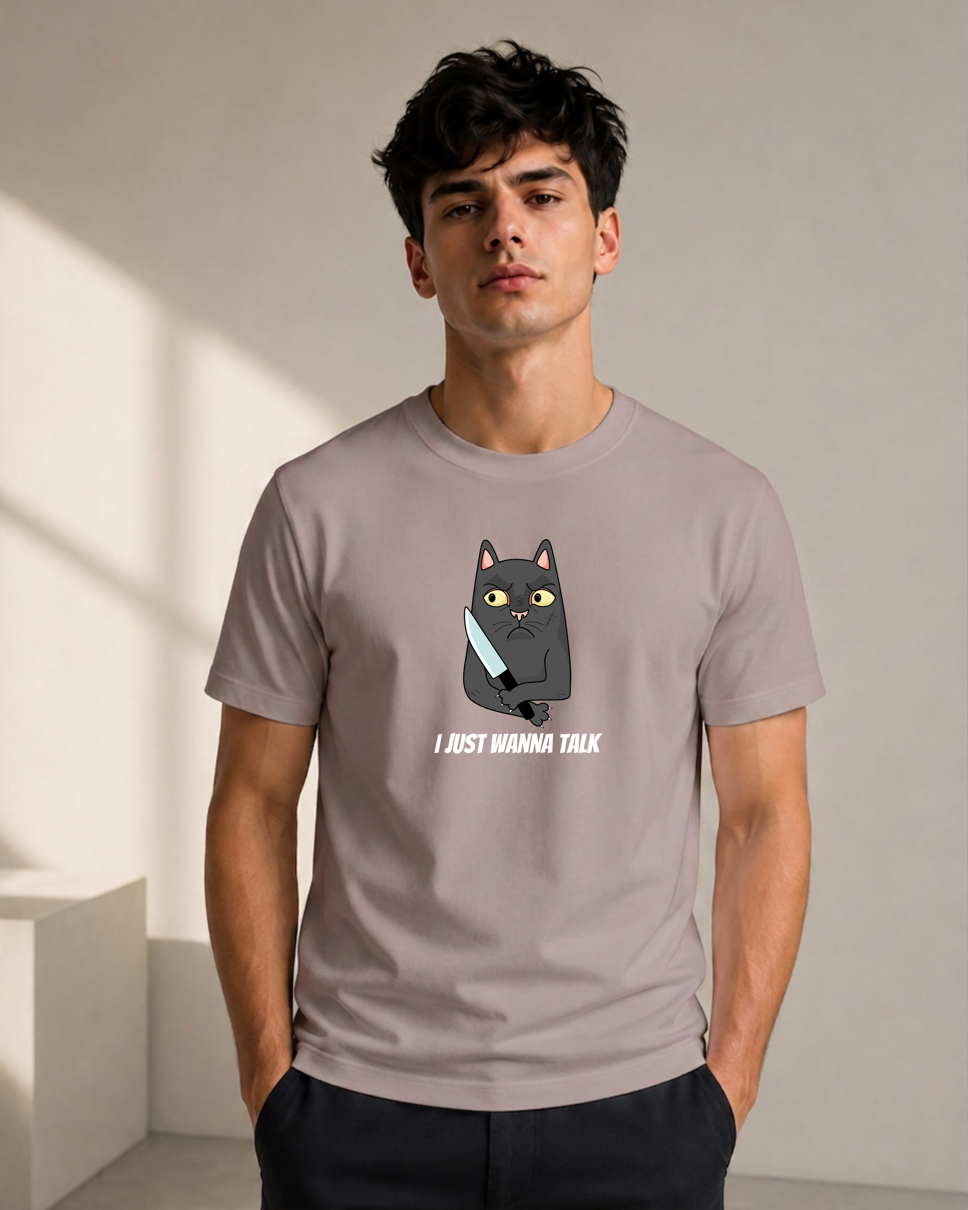 Just Wanna Talk - Premium Regular Fit Tee
