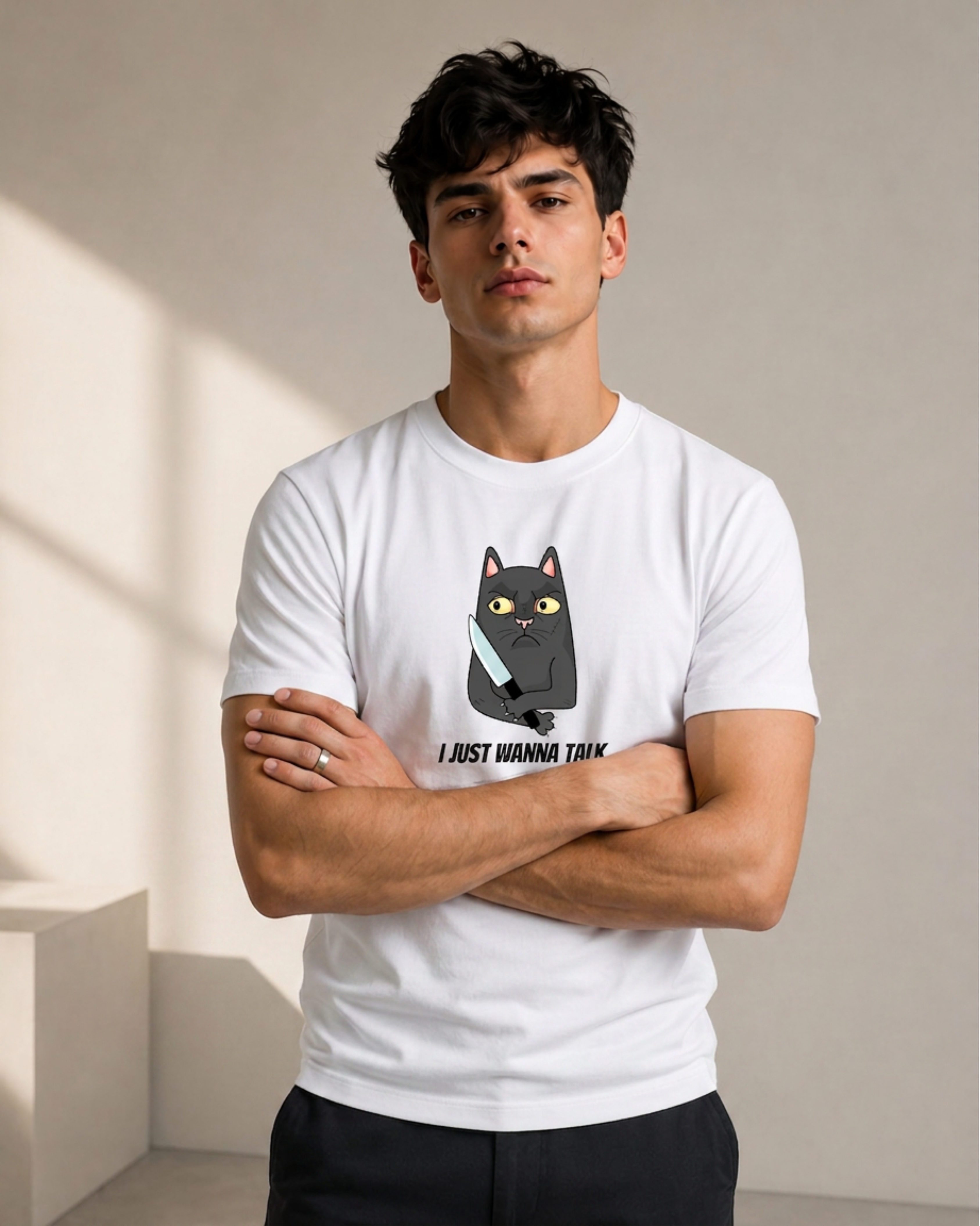 Just Wanna Talk - Premium Regular Fit Tee