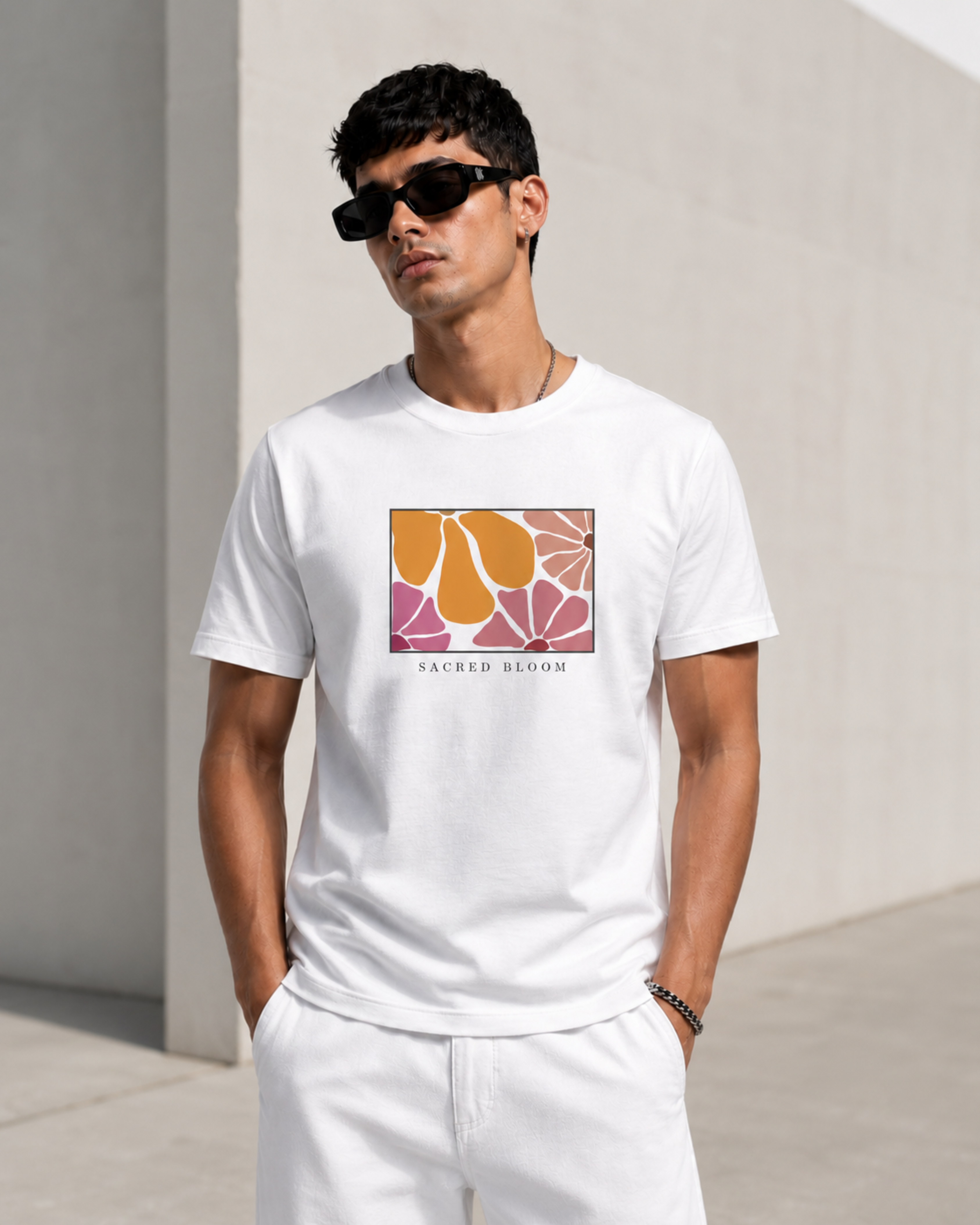 Sacred Bloom — Premium Regular Fit Tee