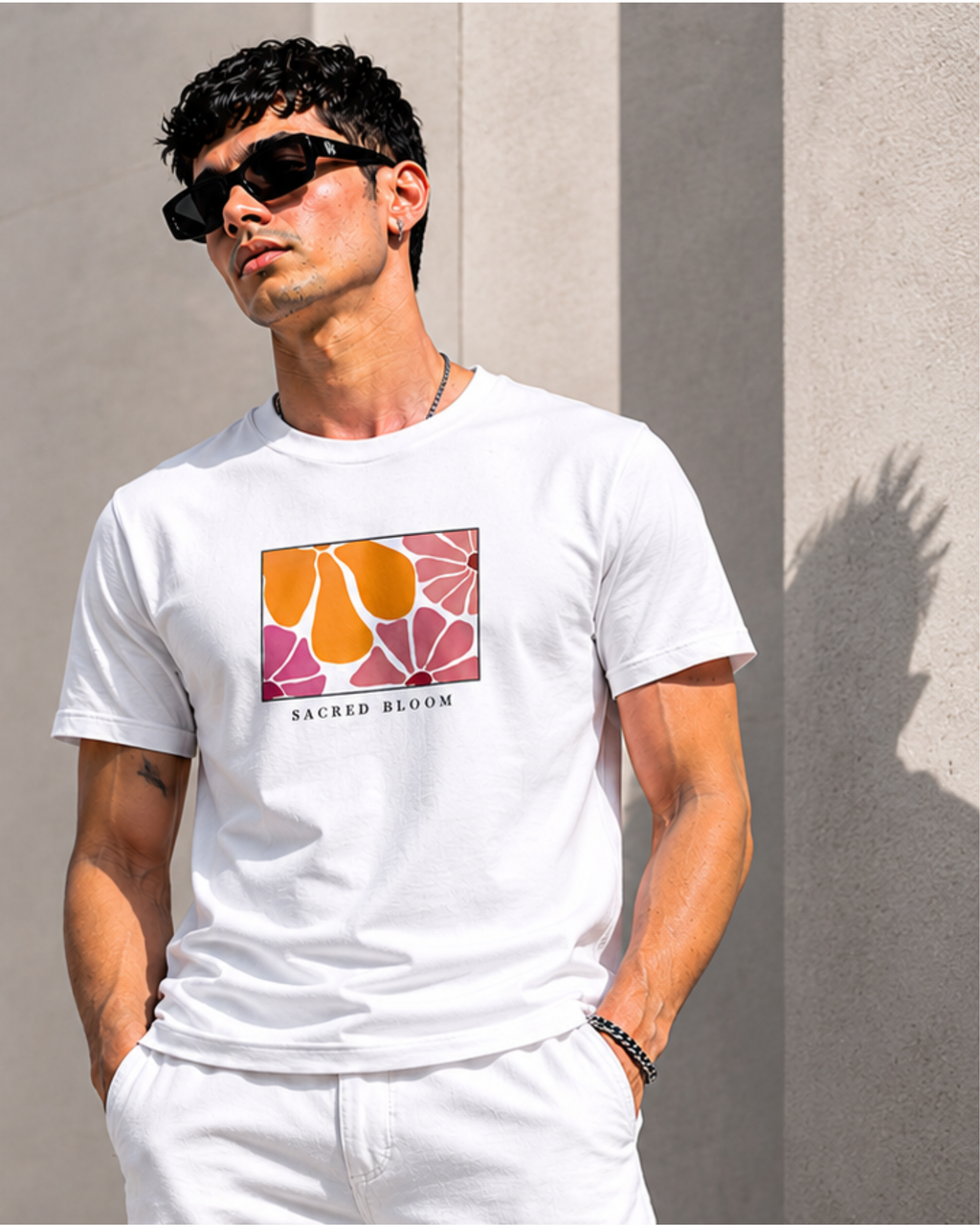 Sacred Bloom — Premium Regular Fit Tee