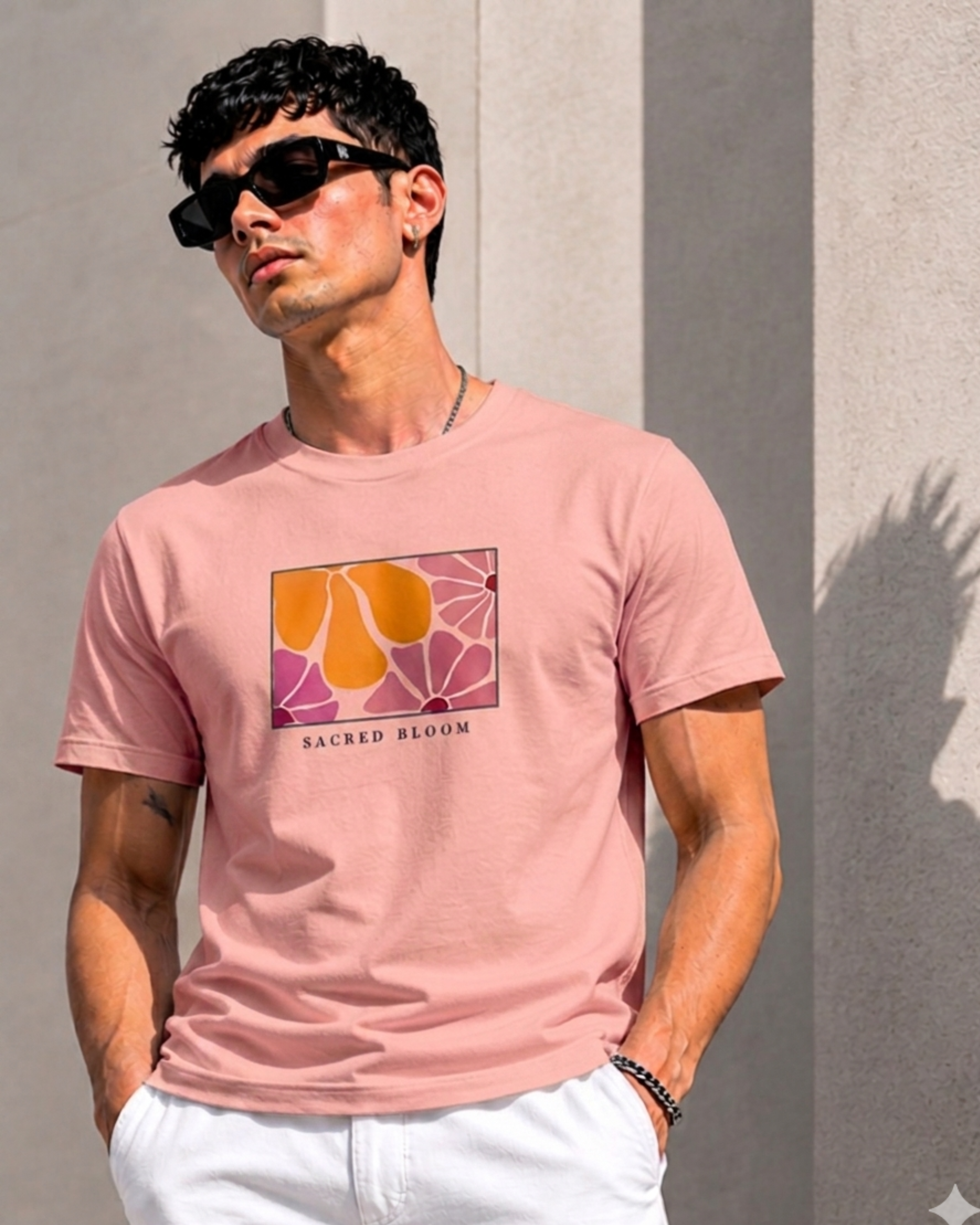 Sacred Bloom — Premium Regular Fit Tee