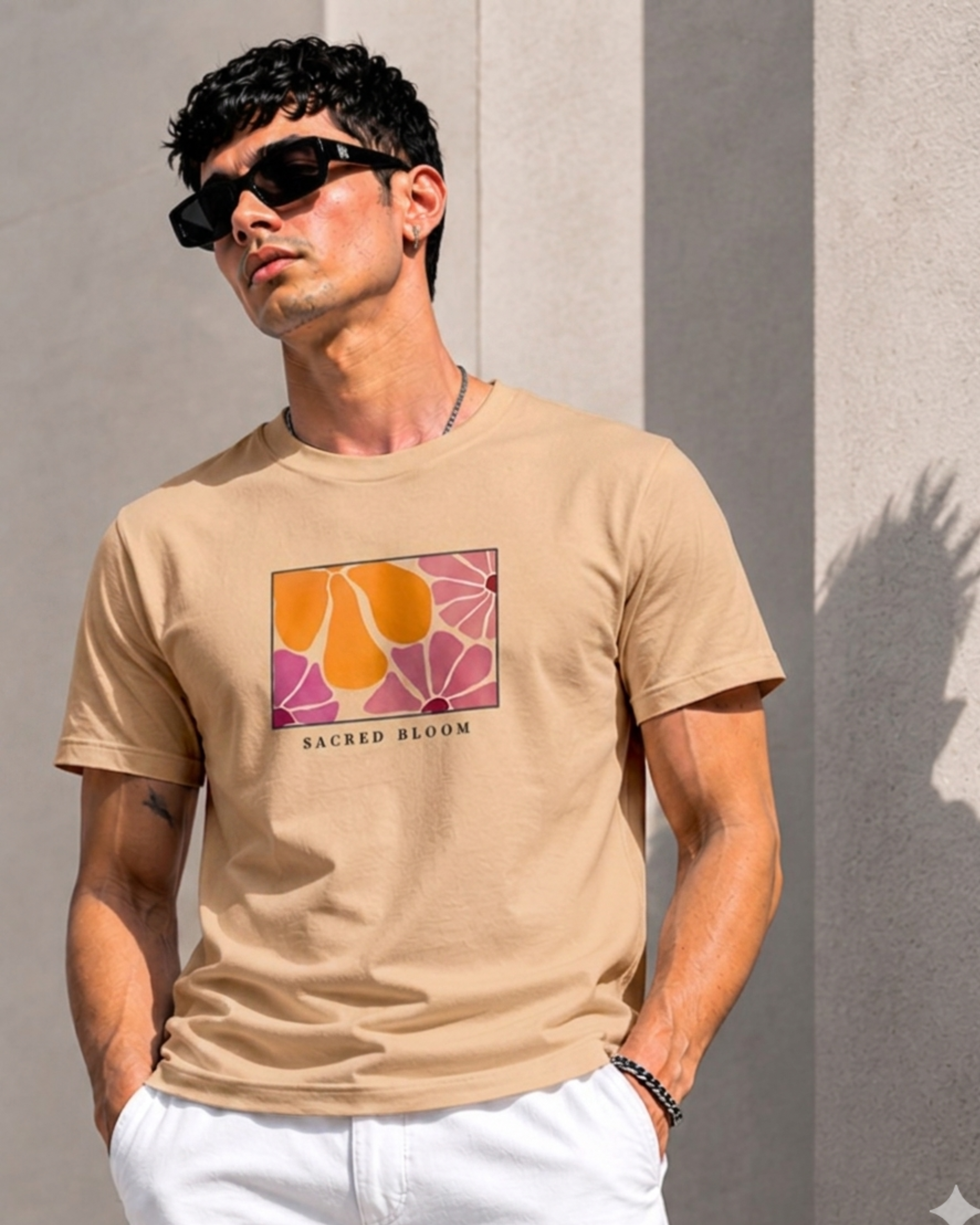 Sacred Bloom — Premium Regular Fit Tee