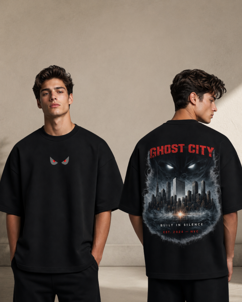Ghost City: Built in Silence Premium Oversized Tee