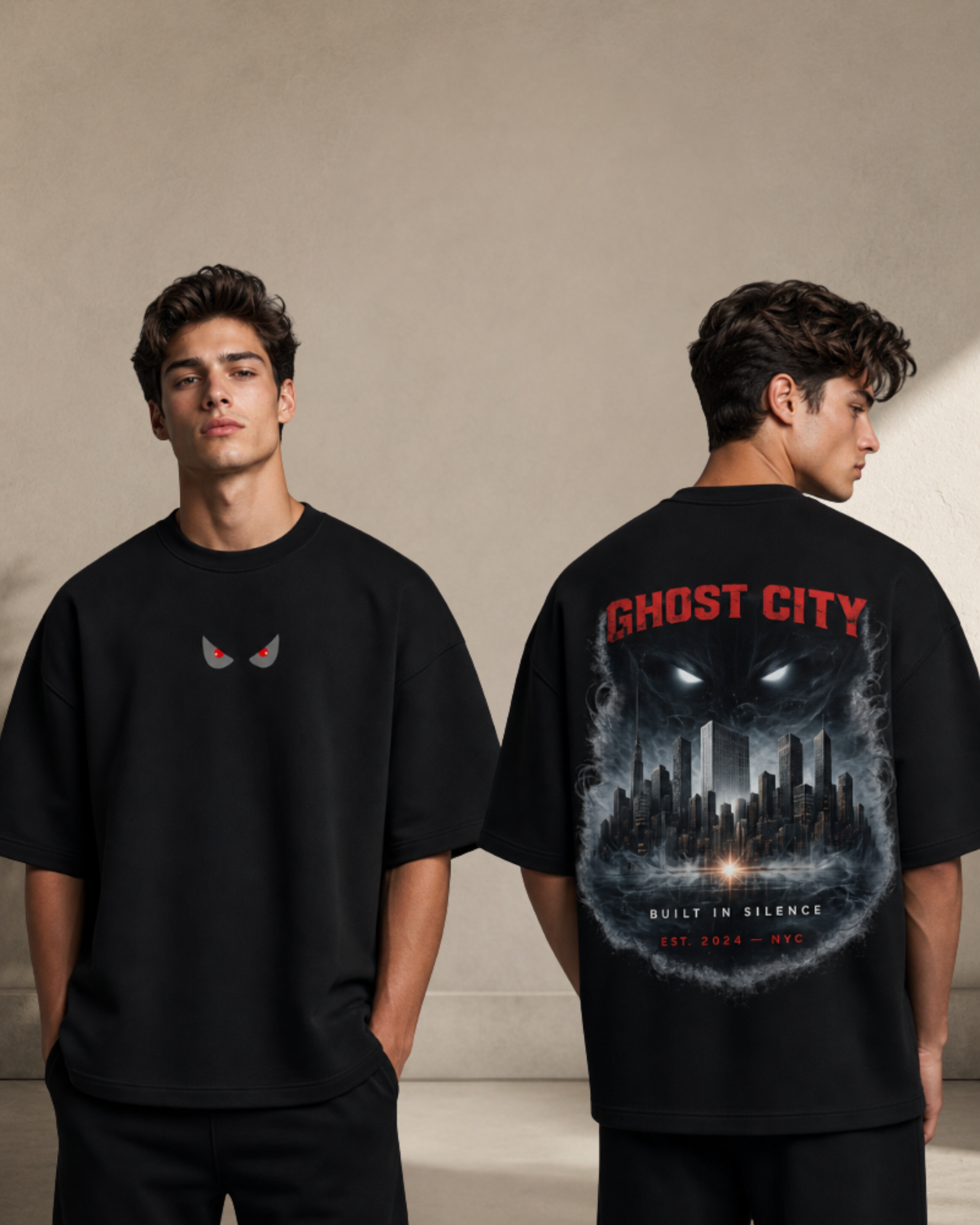 Ghost City: Built in Silence Premium Oversized Tee