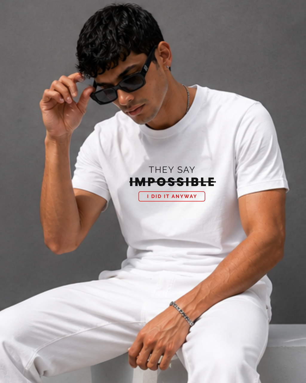 I Did It Anyway – Premium Regular Fit Tee