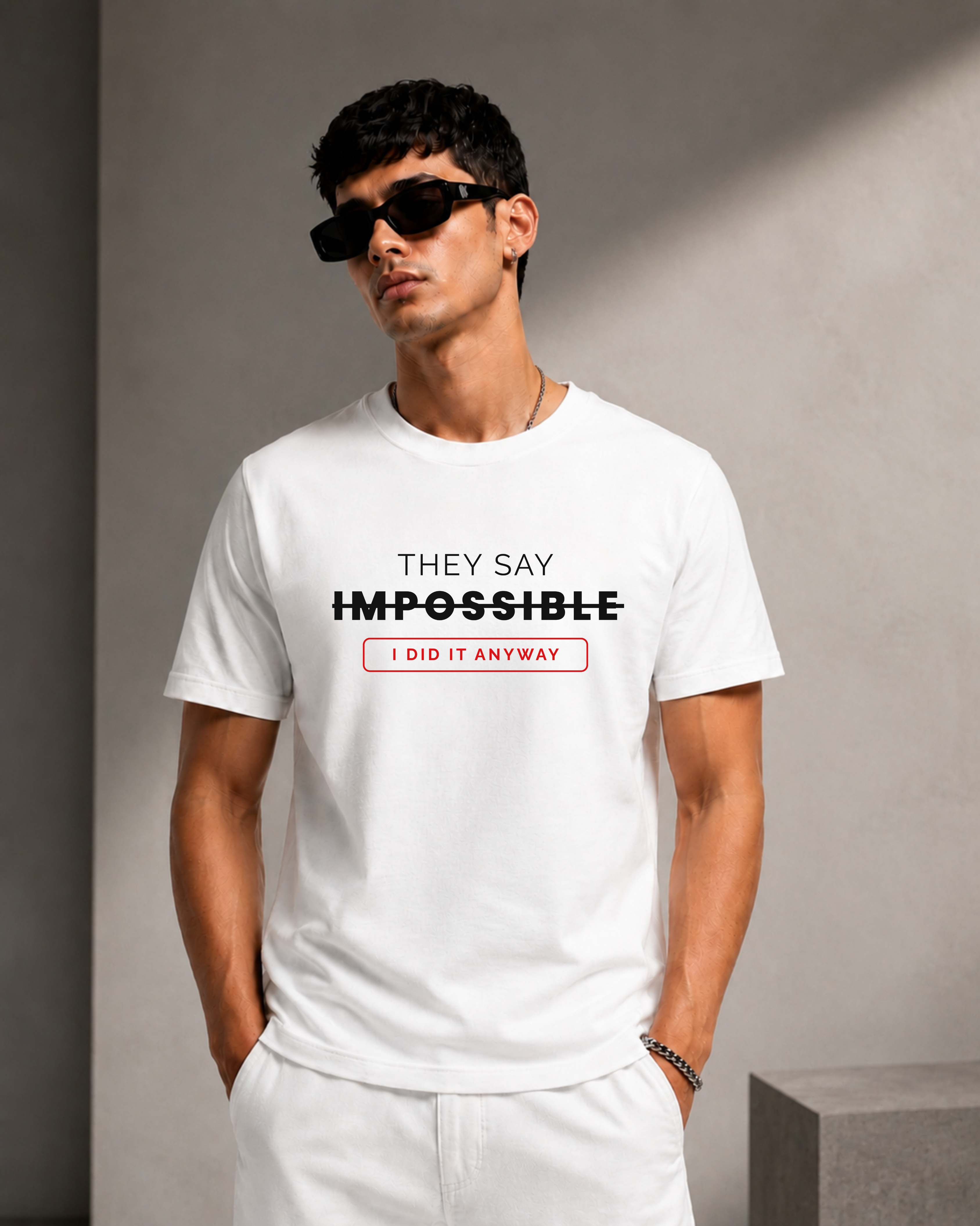 I Did It Anyway – Premium Regular Fit Tee