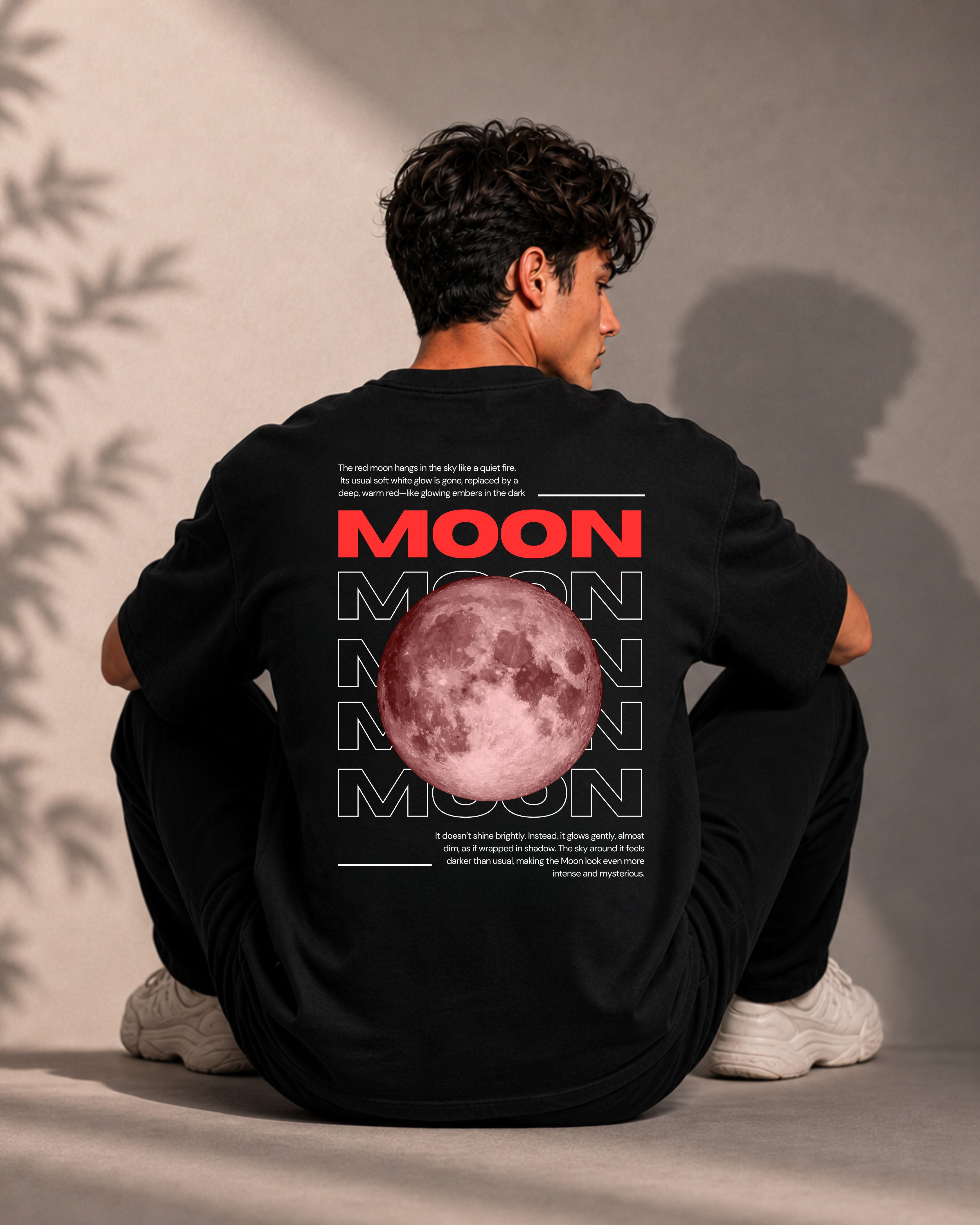 Red Moon —  Premium Oversized Tee