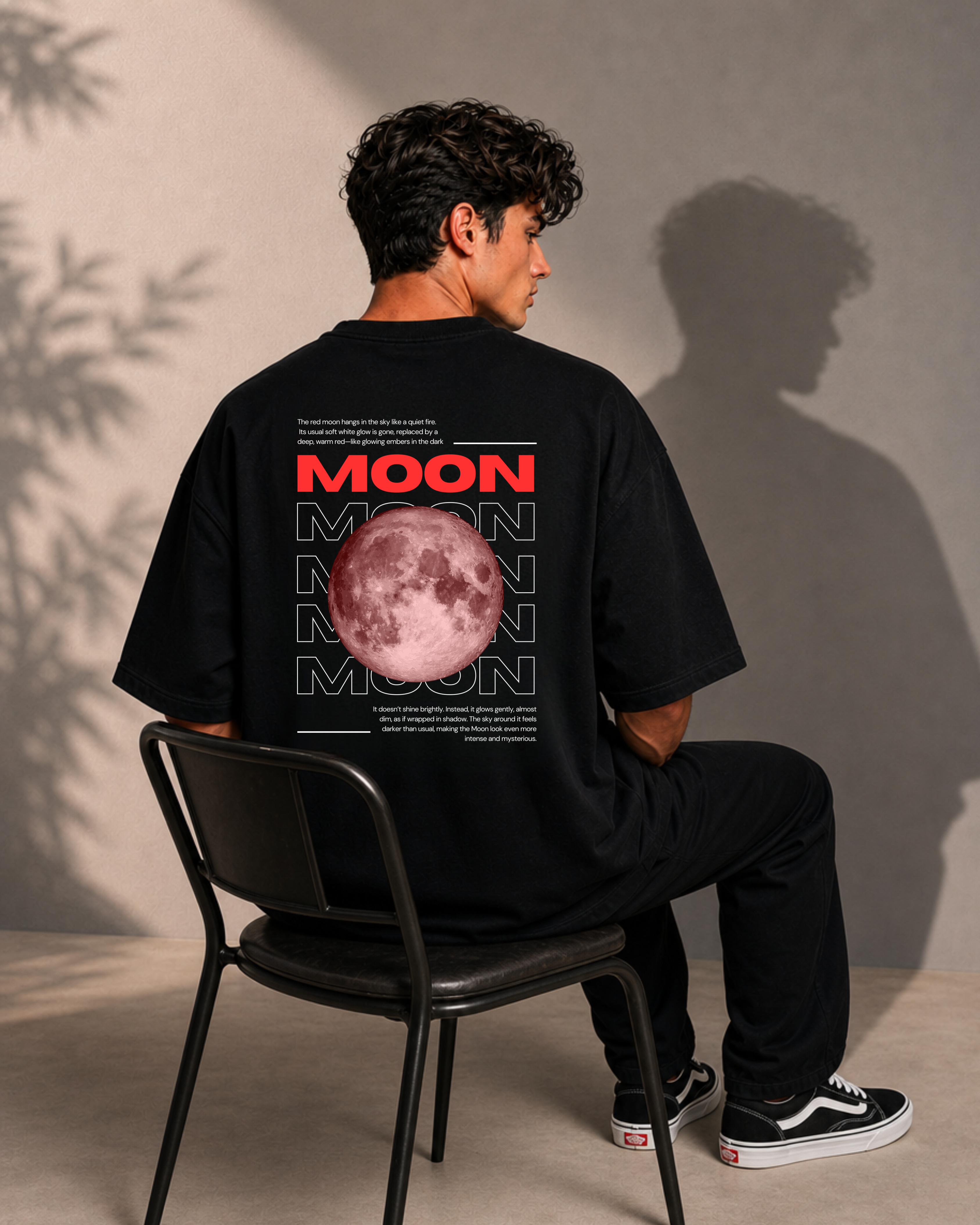 Red Moon —  Premium Oversized Tee